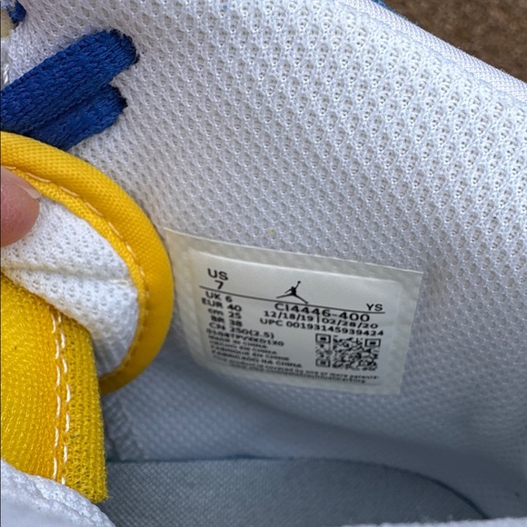 Air Jordan Legacy 312 Mid Blue White Men’s Size 7 Nike Sneakers - Picture 11 of 12